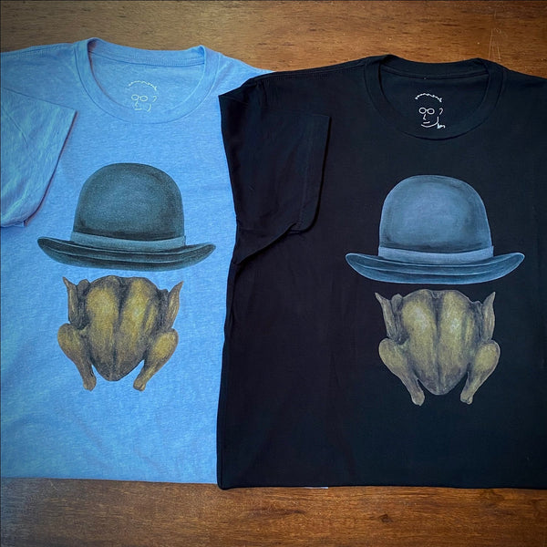 Chicken with Bowler T-Shirt